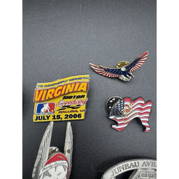 Lot Of 12 Vintage Harley Davidson & Biker Bike Week Pins Enamel See Photos - Picture 2 of 15